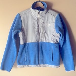 North Face Polartec Fleece Zip Up Jacket | Blue Grey | Small